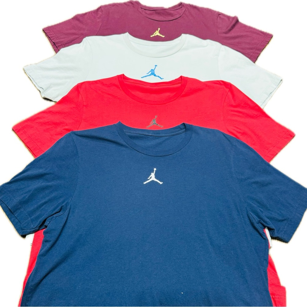 Jordan T-Shirt Collection in Navy, Red, Light Gray and Maroon Mens XL